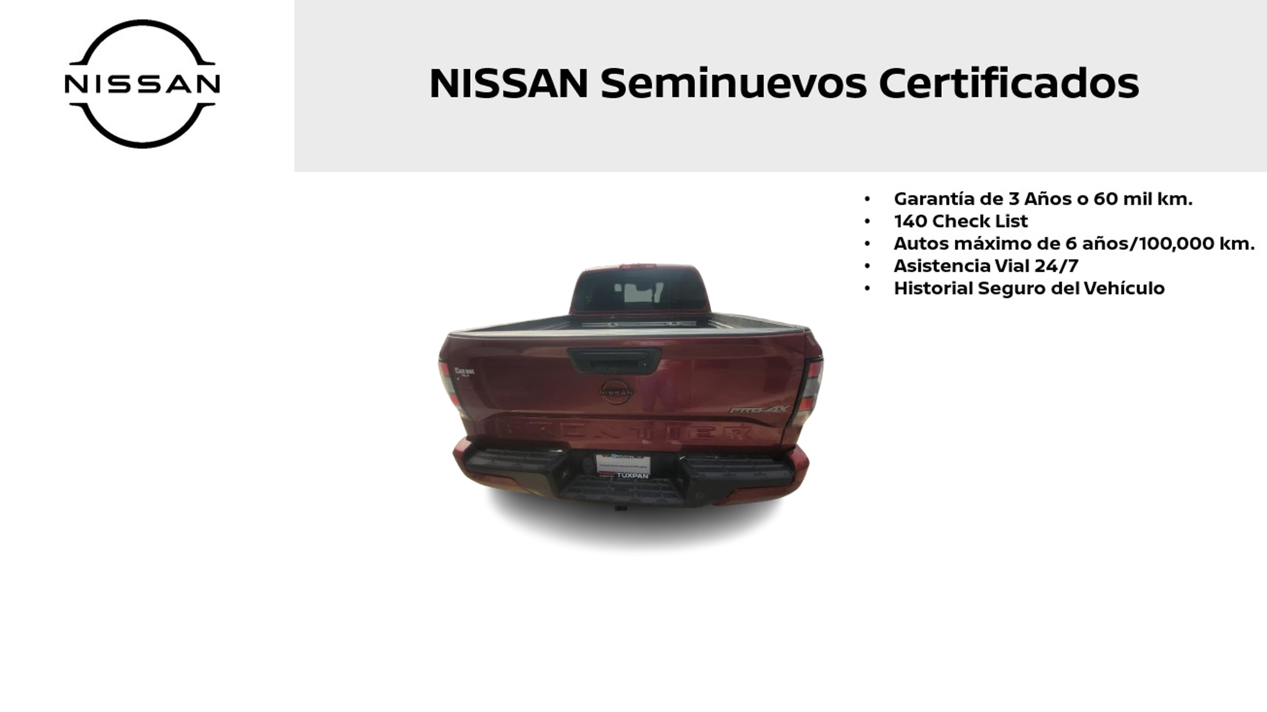 2023 Nissan Frontier V6 PRO-4X, V6, 3.8L, 310 CP, 4 PUERTAS, AUT, 4X4