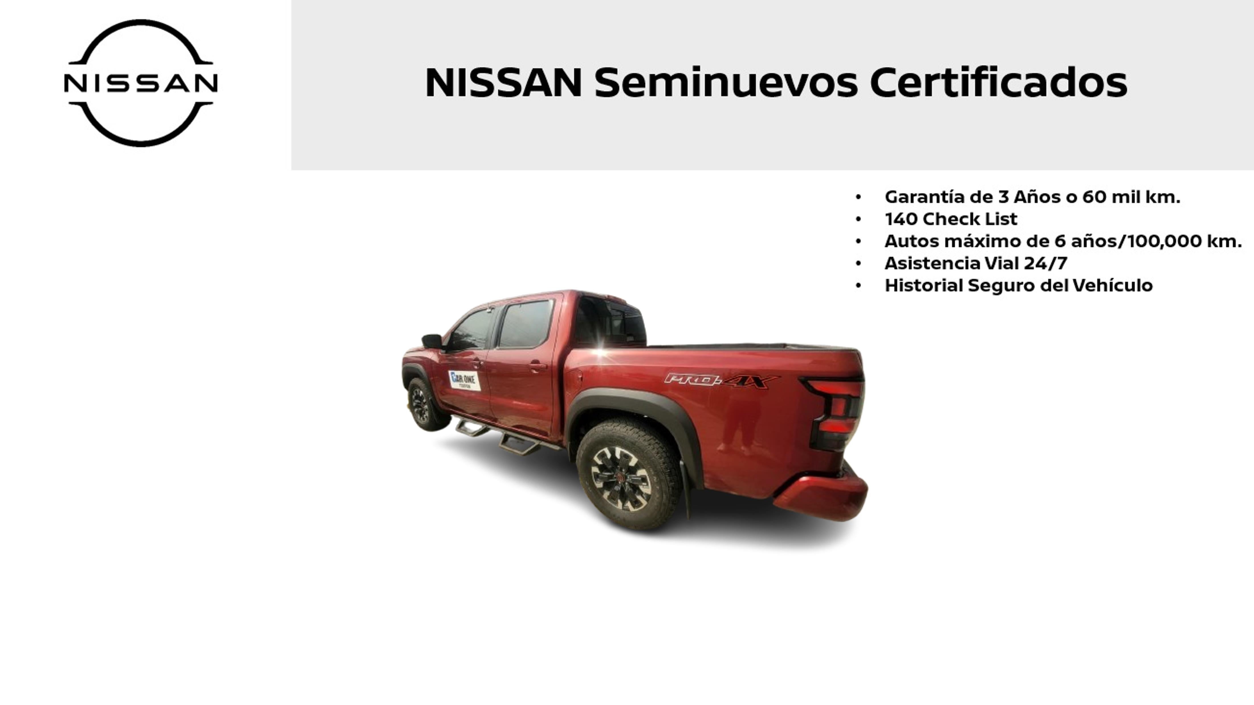 2023 Nissan Frontier V6 PRO-4X, V6, 3.8L, 310 CP, 4 PUERTAS, AUT, 4X4
