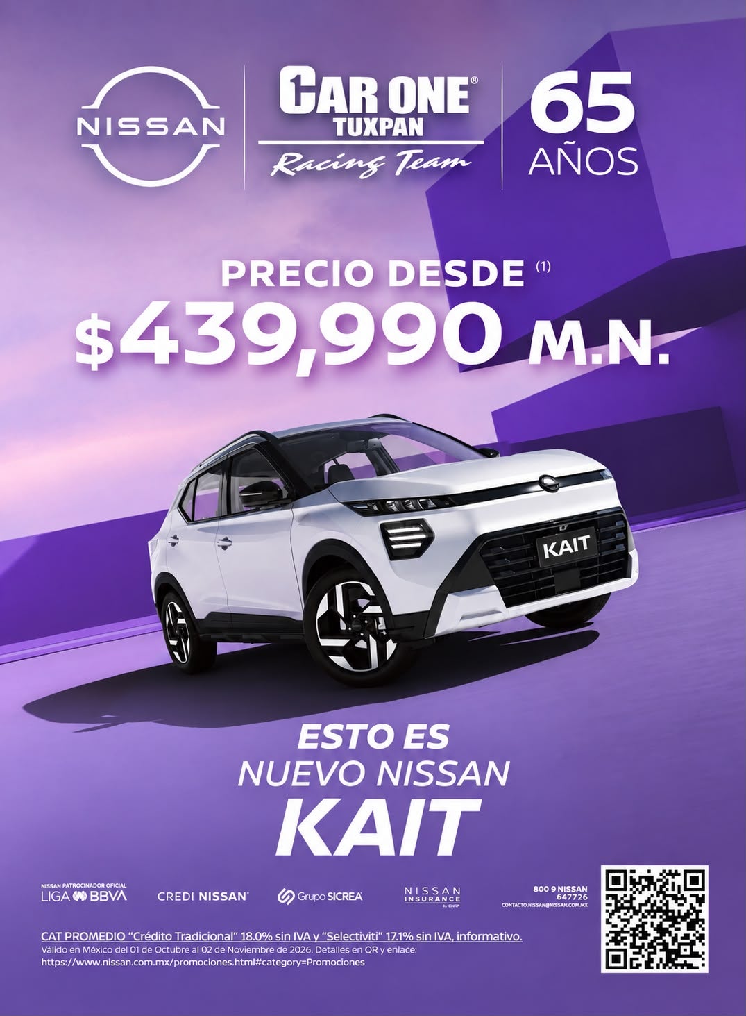 ESTRENA HOY TU NISSAN KAIT