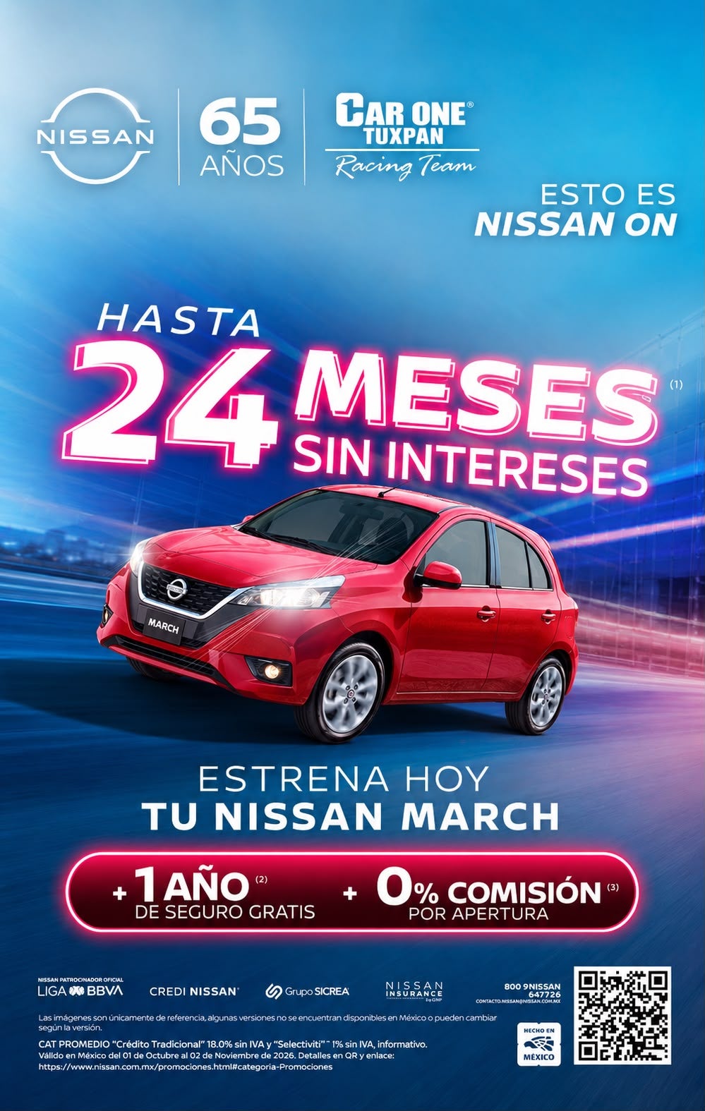 ESTRENA HOY TU NISSAN MARCH