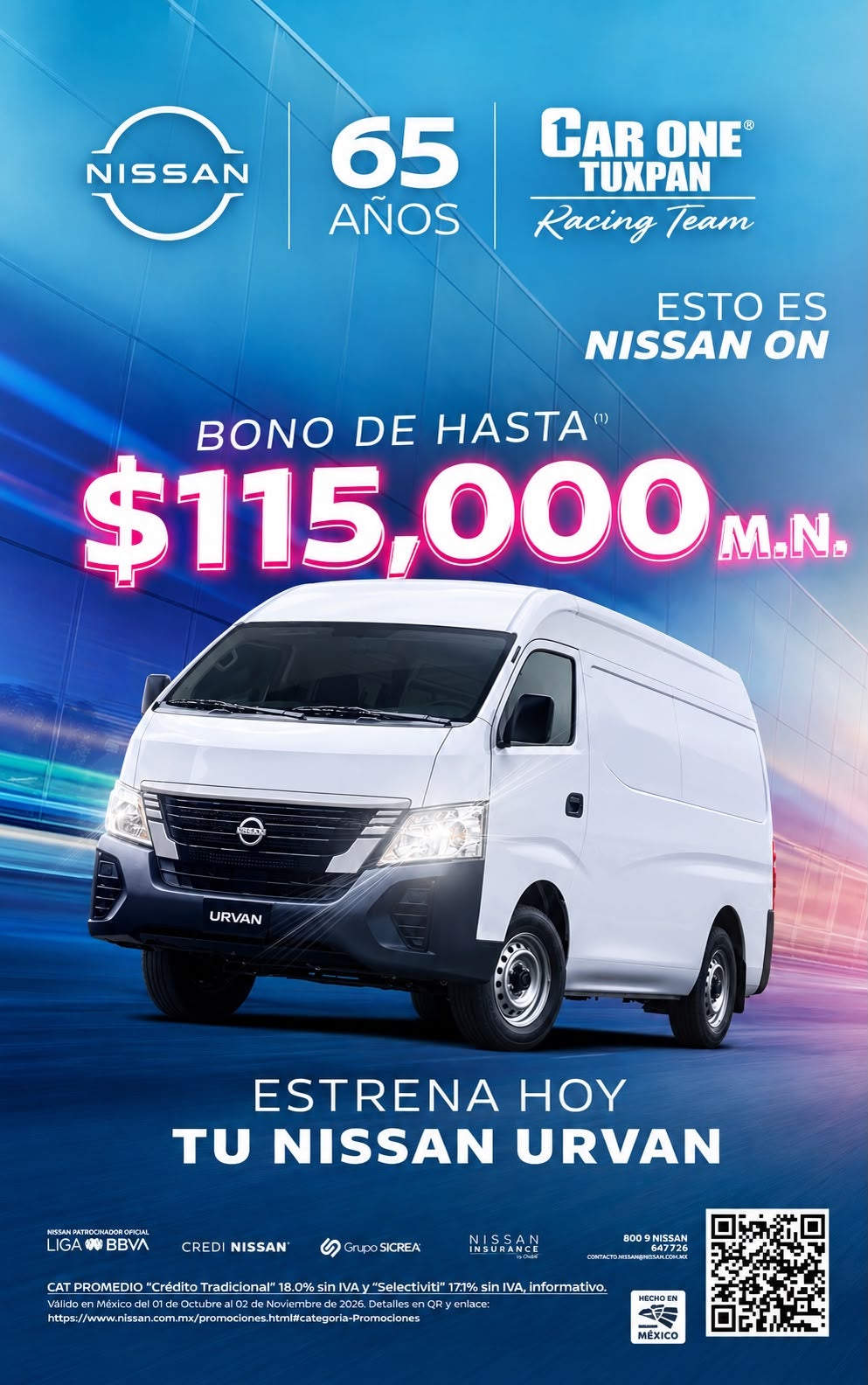 ESTRENA HOY TU NISSAN URVAN